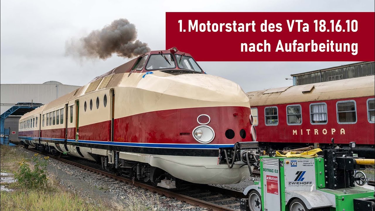 SVT Görlitz - Erster Motorstart des VTa 18.16.10 nach der Aufarbeitung