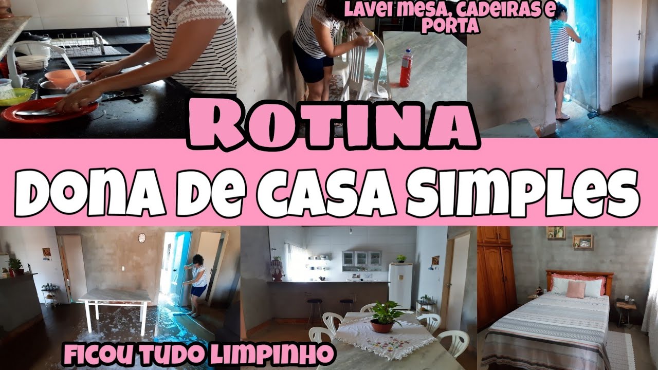 Rotina de dona de casa simples