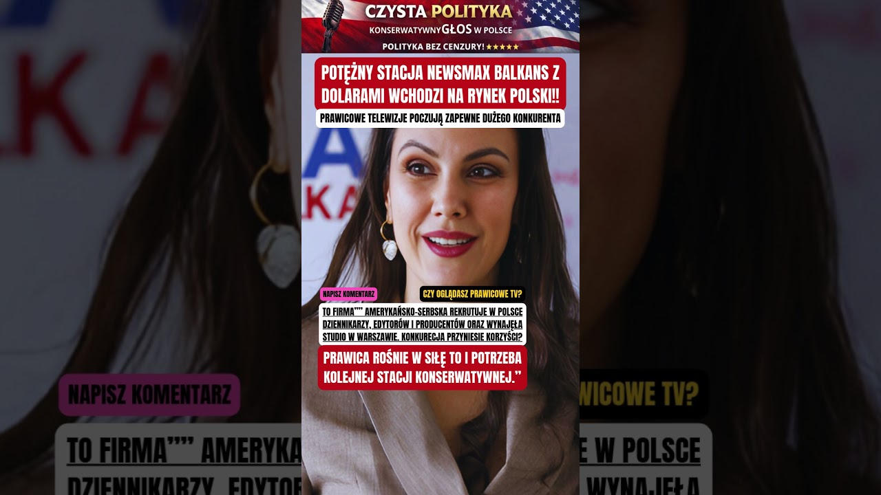 POTĘŻNY STACJA NEWSMAX BALKANS Z DOLARAMI WCHODZI NA RYNEK POLSKI!