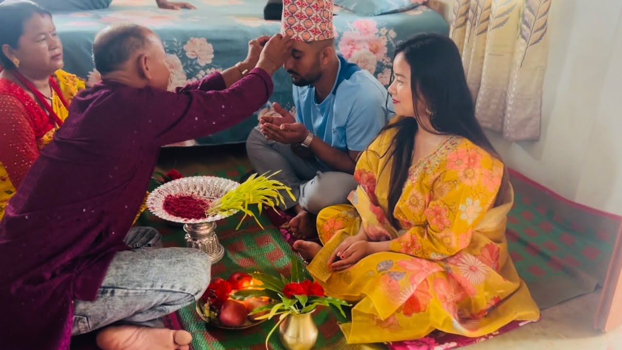 Pahilo Dashain sriman sanga, Tika Lagauna Mahottari dekhi surkhet samma || #reshmimagar 
