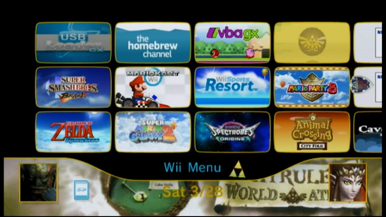 My Hacked Wii (Zelda Menu Mods & More)
