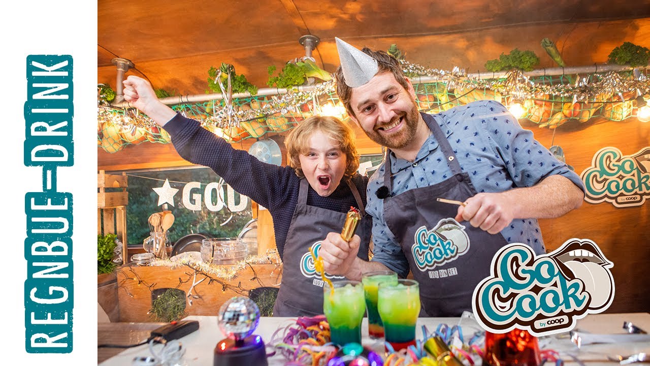 Mocktail til nytår - regnbuedrink | GoCook by Coop