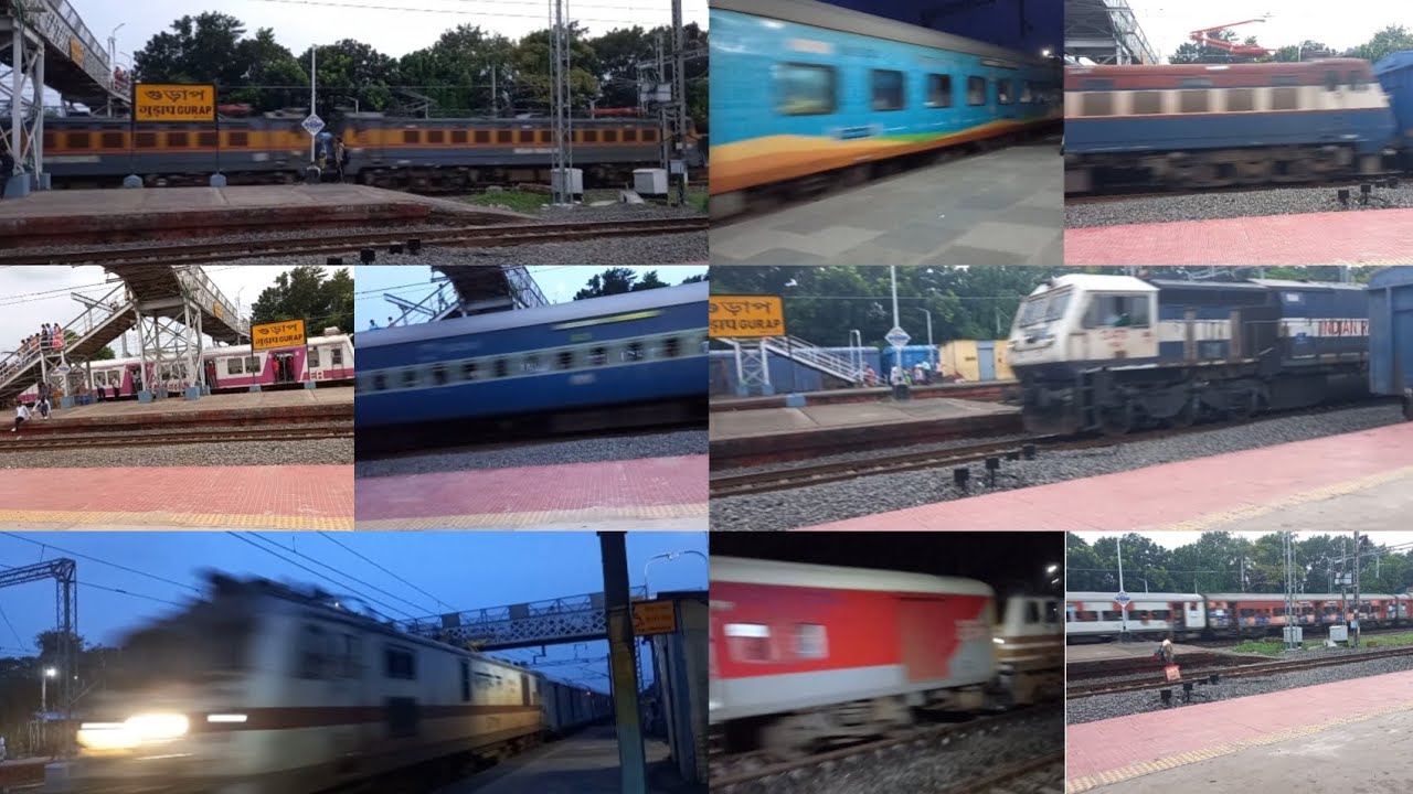 KANCHANJUNGA+HOWRAH  RAJDHANI+COALFIELD+WDG-4G+ LOCAL+TIGER WAG 7+WCAM-3💥💯 in chord line 