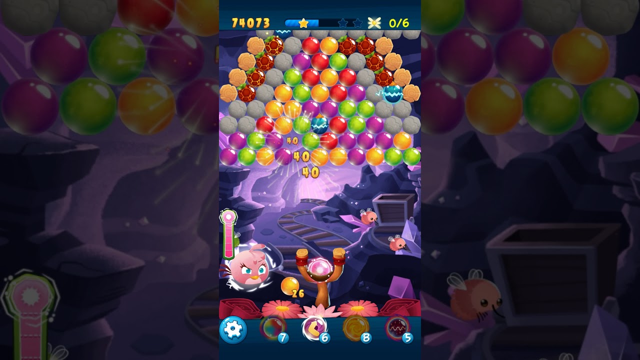 Angry Birds POP Bubble Shooter - Level 75. Gameplay Android walkthrough