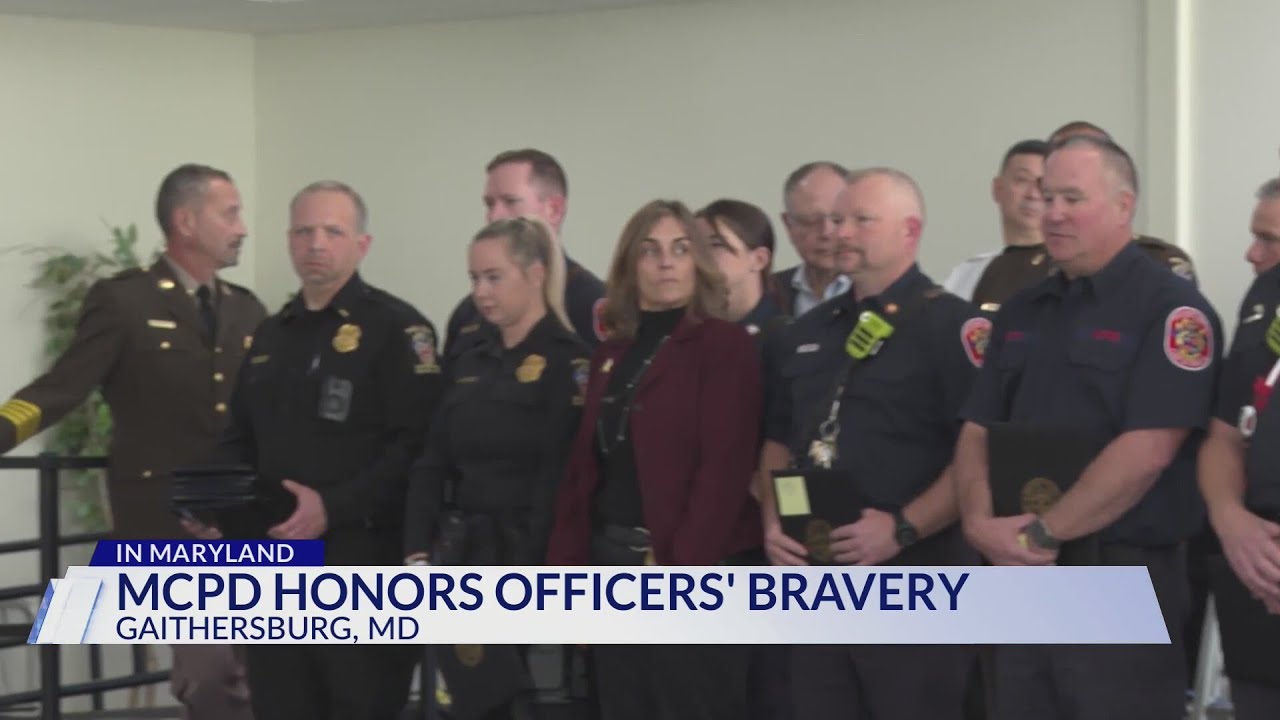 Montgomery County police officers honored during &lsquo;Police Awards' ceremony