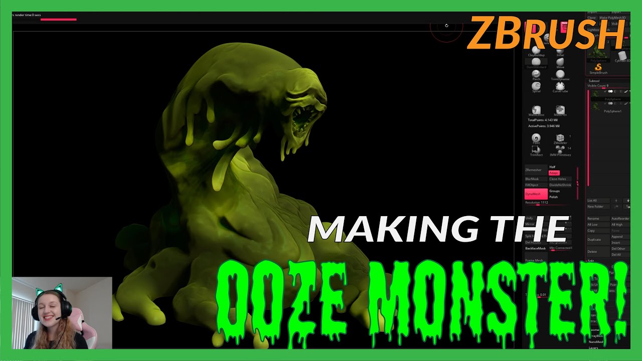 Making an Ooze Monster in ZBrush