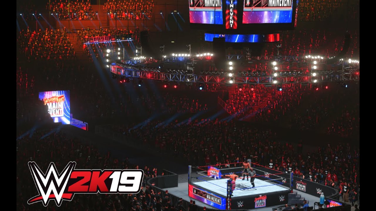 WWE 2K19 - Saturday Night Main Event '24 Arena mod | With Drew McIntyre and Sami Zayn entrance