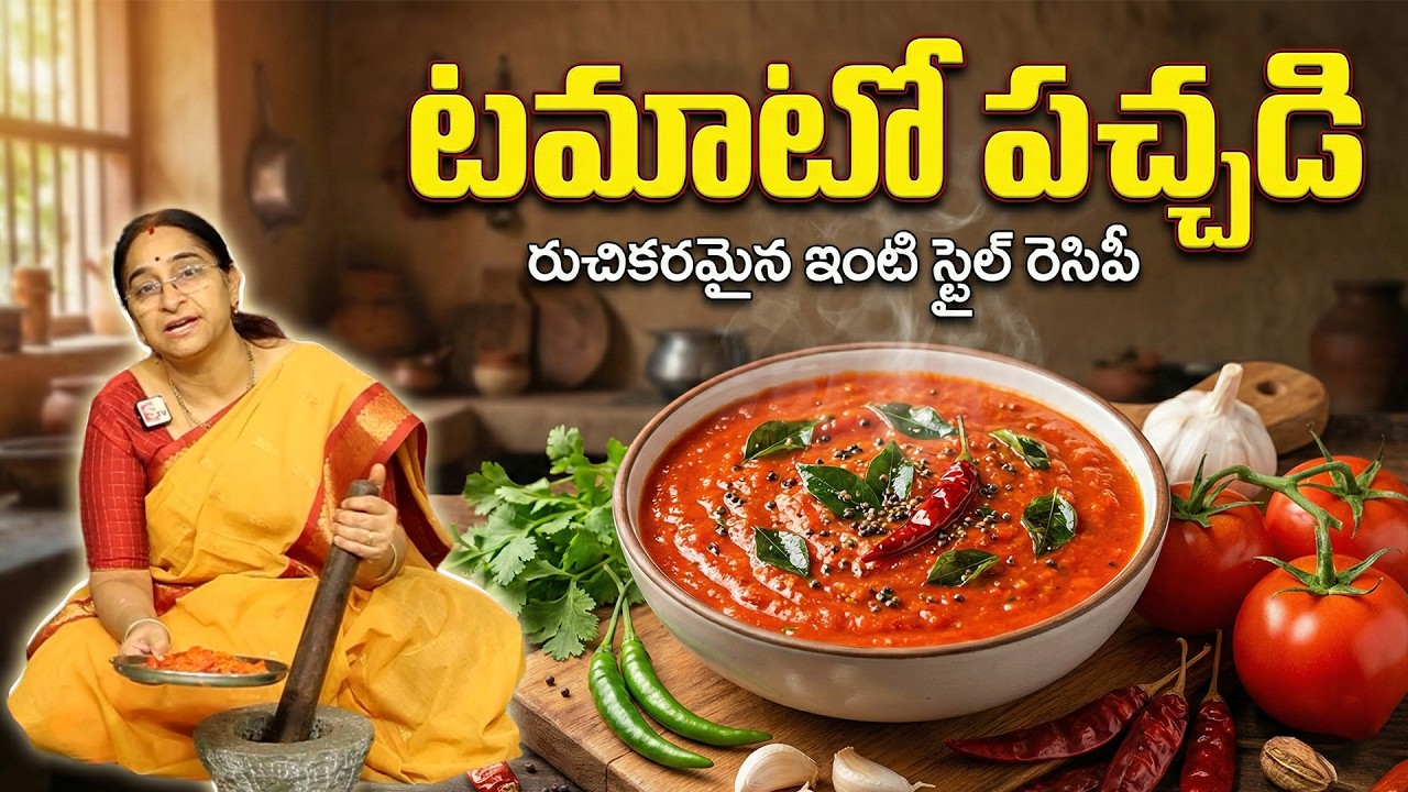 Ramaa Raavi - టమాటో పచ్చడి రుచికరమైన ఇంటి స్టైల్ రెసిపీ || Tomato Pachadi || SumanTV Mom's