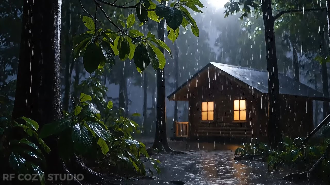 🌃 Peaceful Night Rain Sounds | Gentle Rain Ambience for Deep Rest, Focus, and Inner Calm 🎶