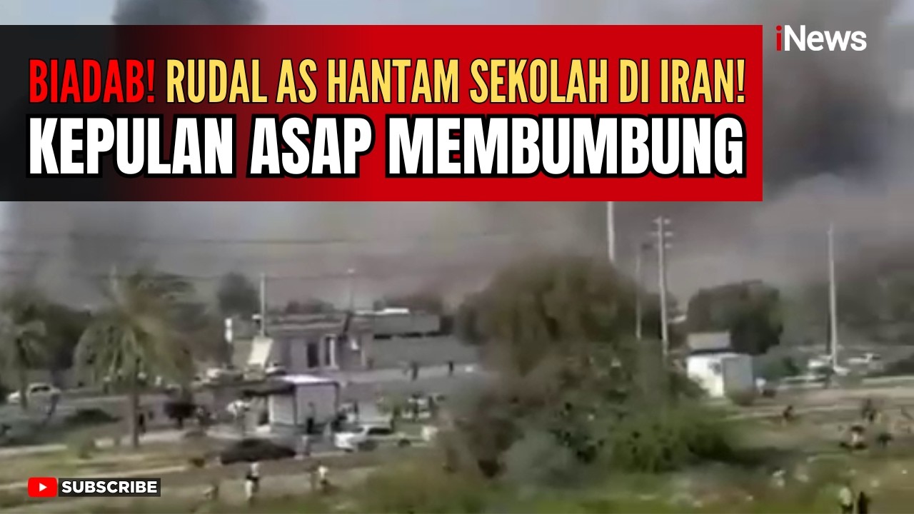 MENCEKAM! Rudal Tomahawk AS Hantam Sekolah di Iran, Anak-Anak Berhamburan | iNews Terkini