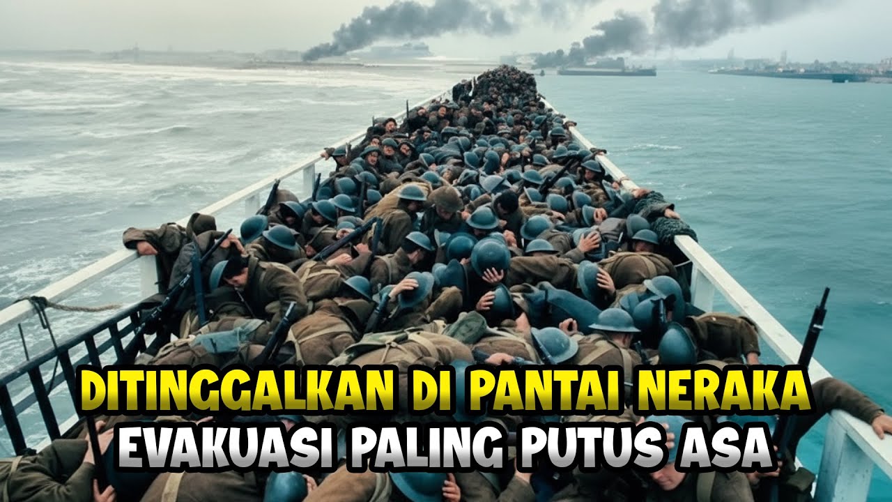 Terjebak di Pantai Neraka‼️Kisah Nyata Tentara yang Ditinggalkan di Dunkirk | Alur Cerita Film