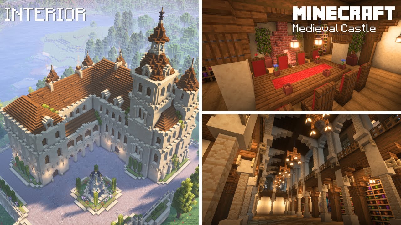 Minecraft: Medieval Castle Interior Tutorial | Part 3
