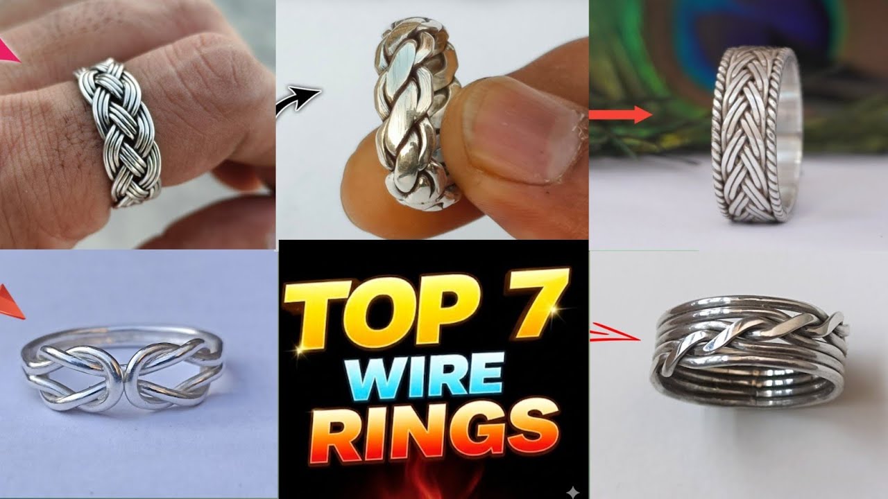 7 Amazing Silver Wire Rings 💎 Satisfying Jewelry Making Compilation (40 Min)