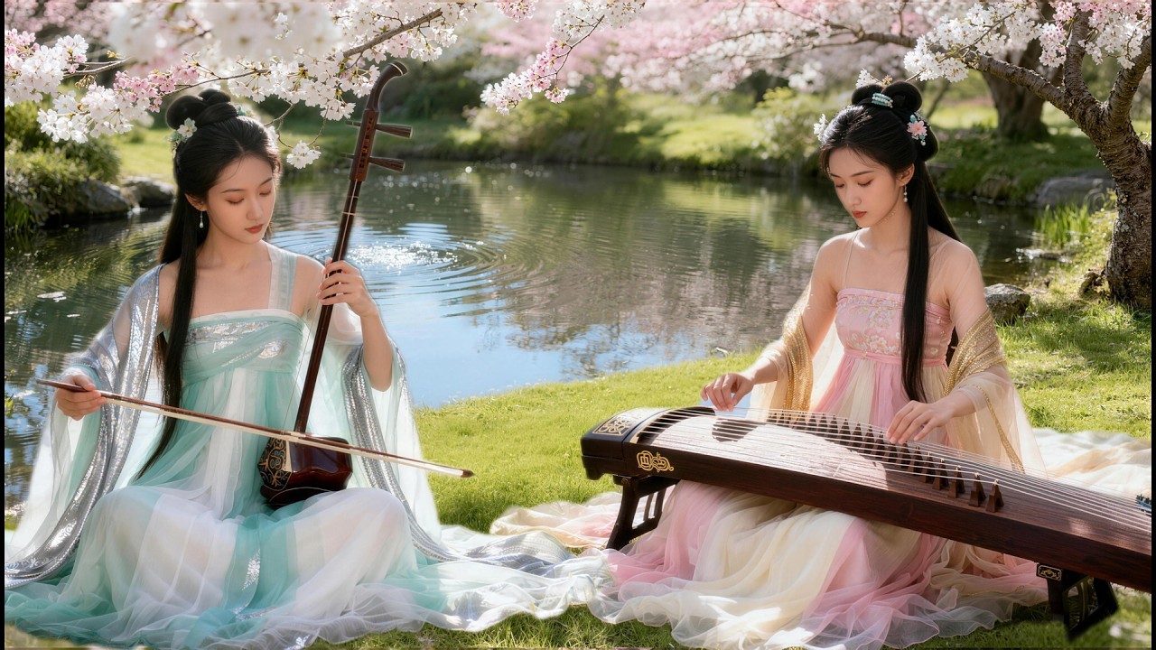 古箏二胡 · 風暖花香｜古風助眠音樂・深度放鬆・靜心療癒｜Guzheng & Erhu Gentle Breeze & Blossom Sleep Music 🌸🎶