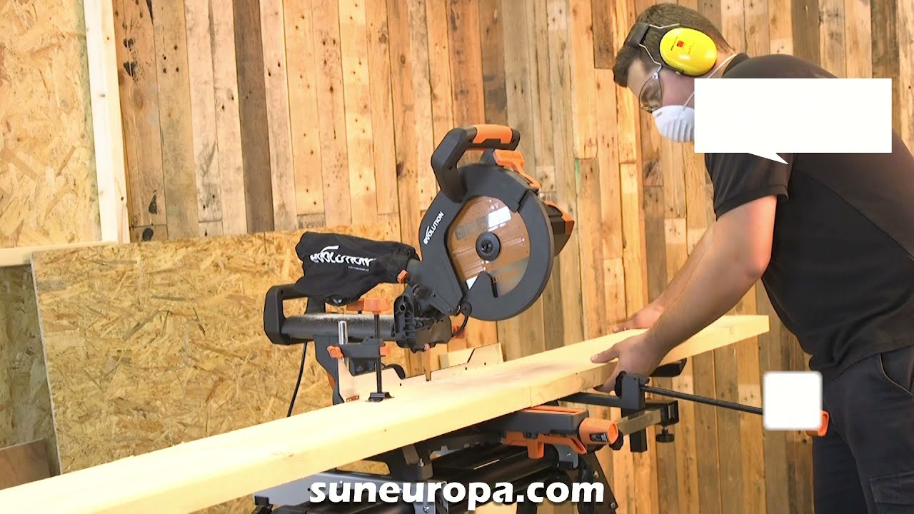 Работна маса за циркуляр за ъглово рязане 800mm / Mitre saw stand 800mm / EVOLUTION 005-0001-1106 /