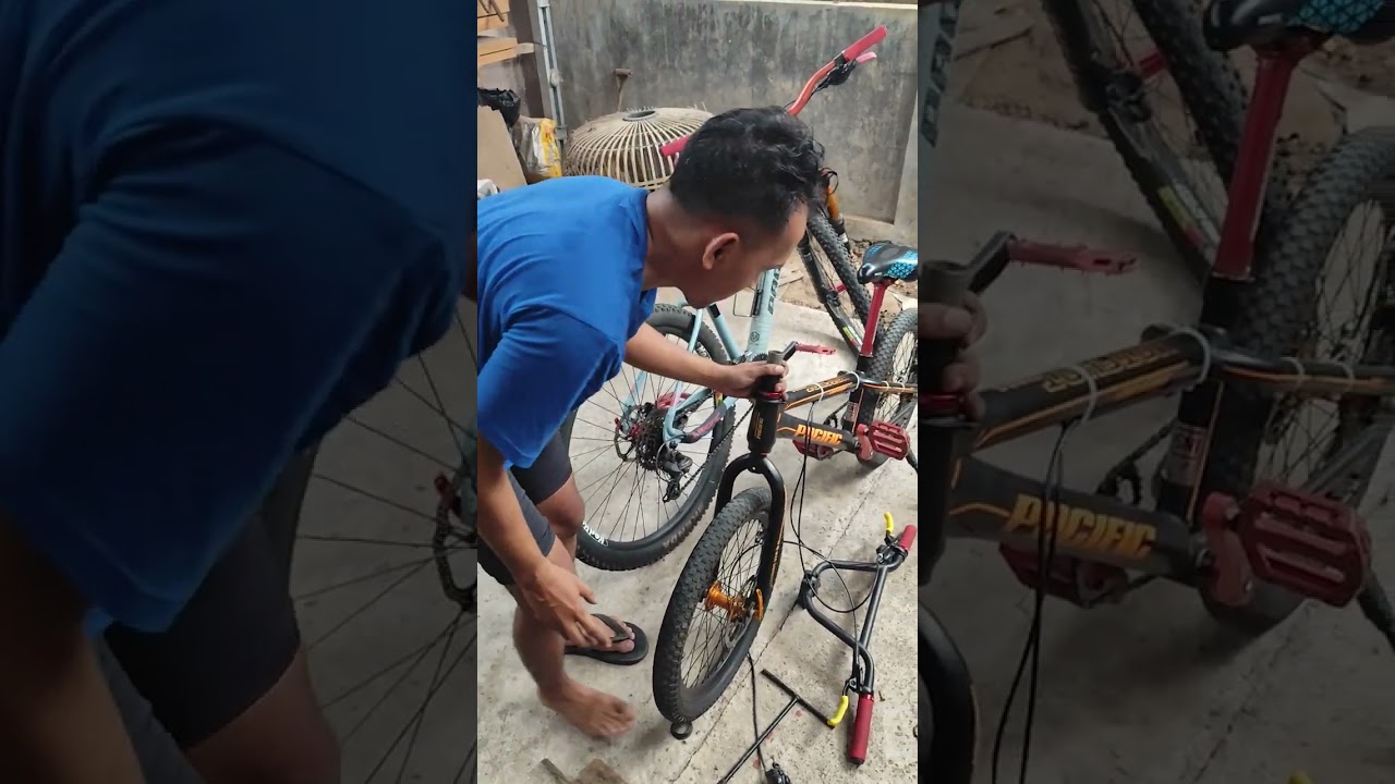 Ganti headset pelor sepeda BMX Pacific Hotshot XCR 8.0 jadi bearing