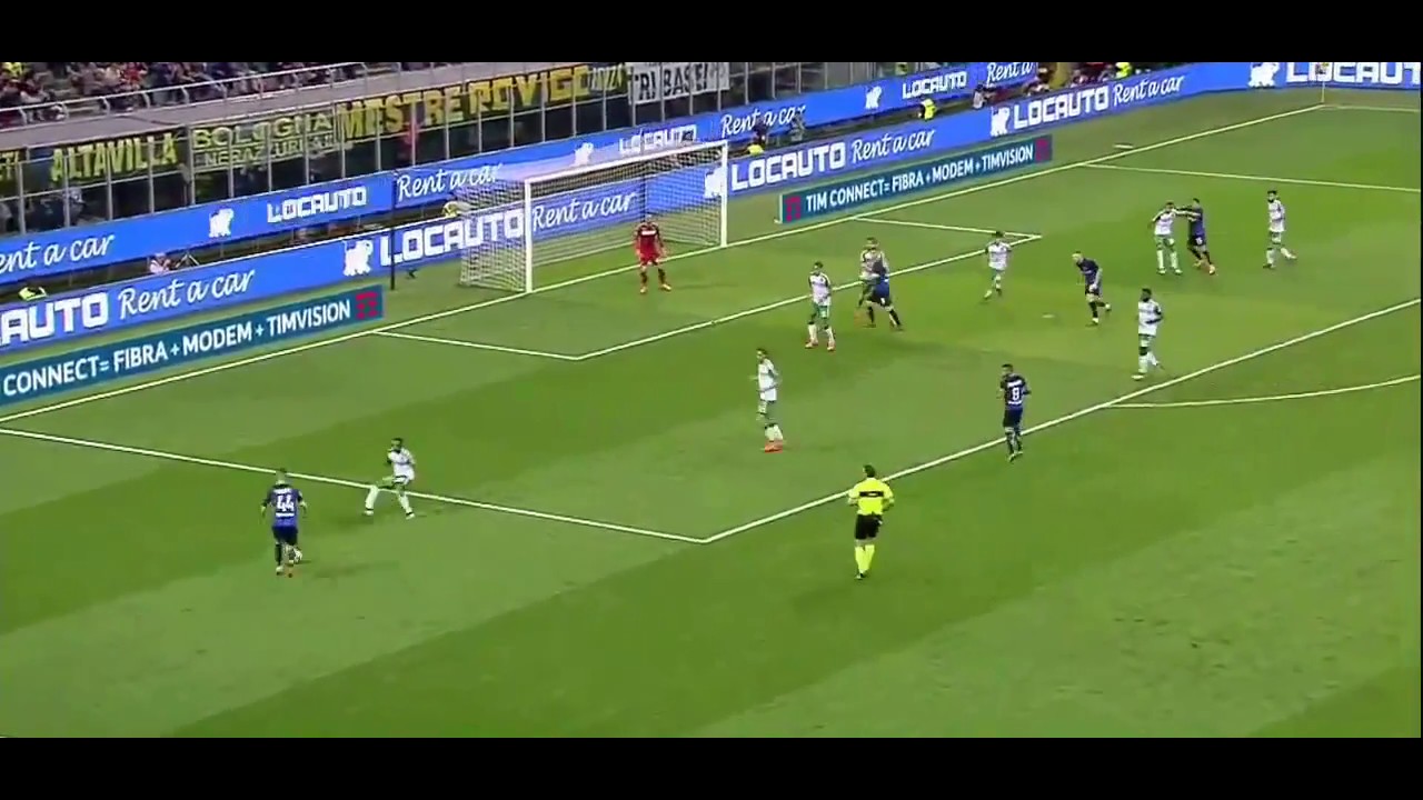 GOAL Rafinha Inter Sassuolo 1-2 12 05 2018