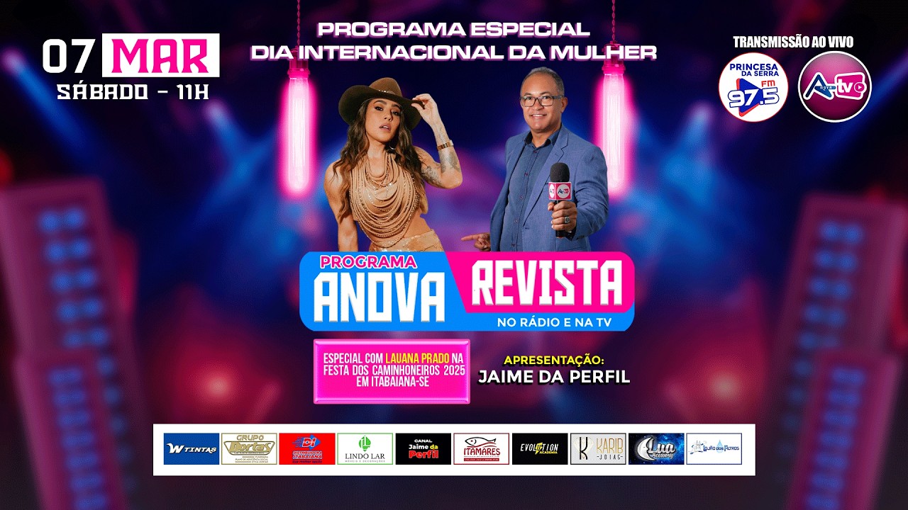 PROGRAMA ANOVA REVISTA NO RÁDIO E NA TV DIA | 07-03-2026