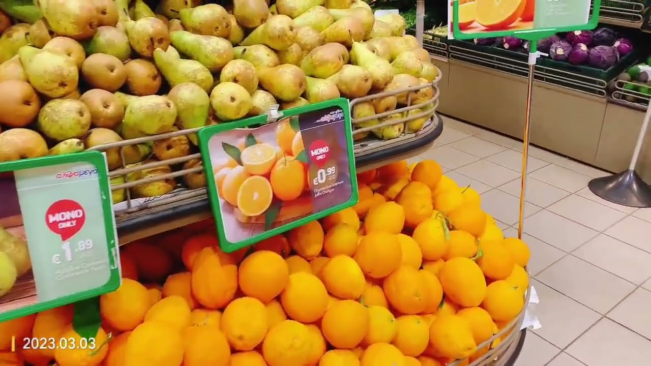 Cost of living in Cyprus today (2023/03/03) Alphamega supermarket in Engomi, Nicosia