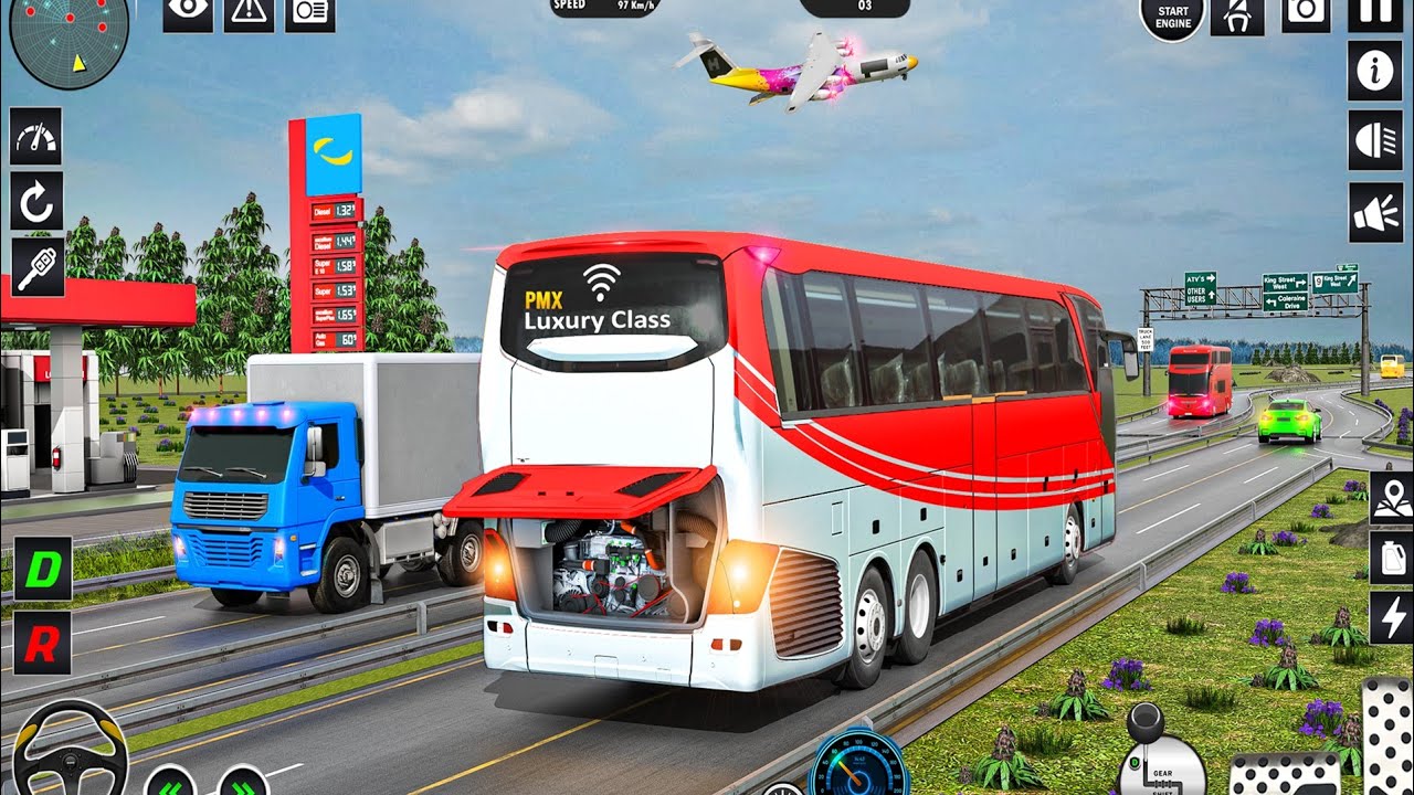 Garbage Trash bus Realistic Simulator 3D City Road Garbage Dumper Truck Driver Android GamePlay #6