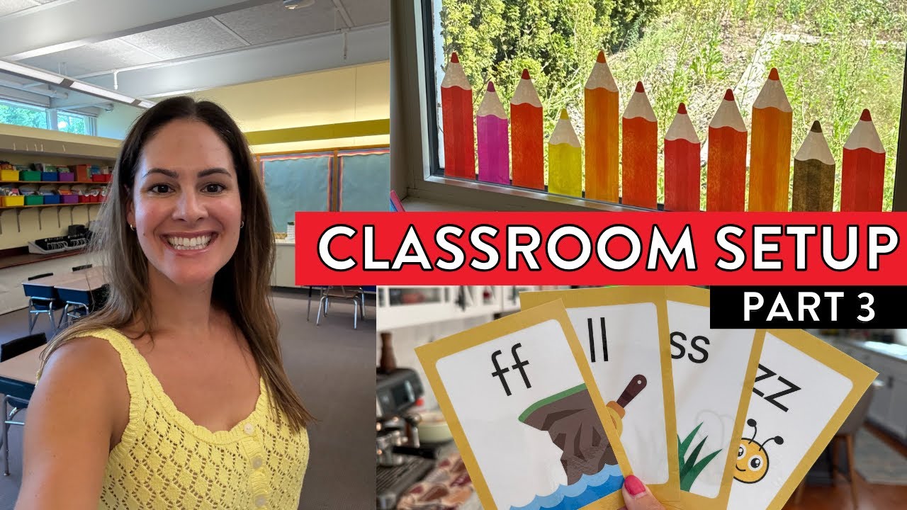 Classroom Set Up 2025: Part 3 // Organizing Decodable Texts, Cleaning, & Free Sound Wall Cards