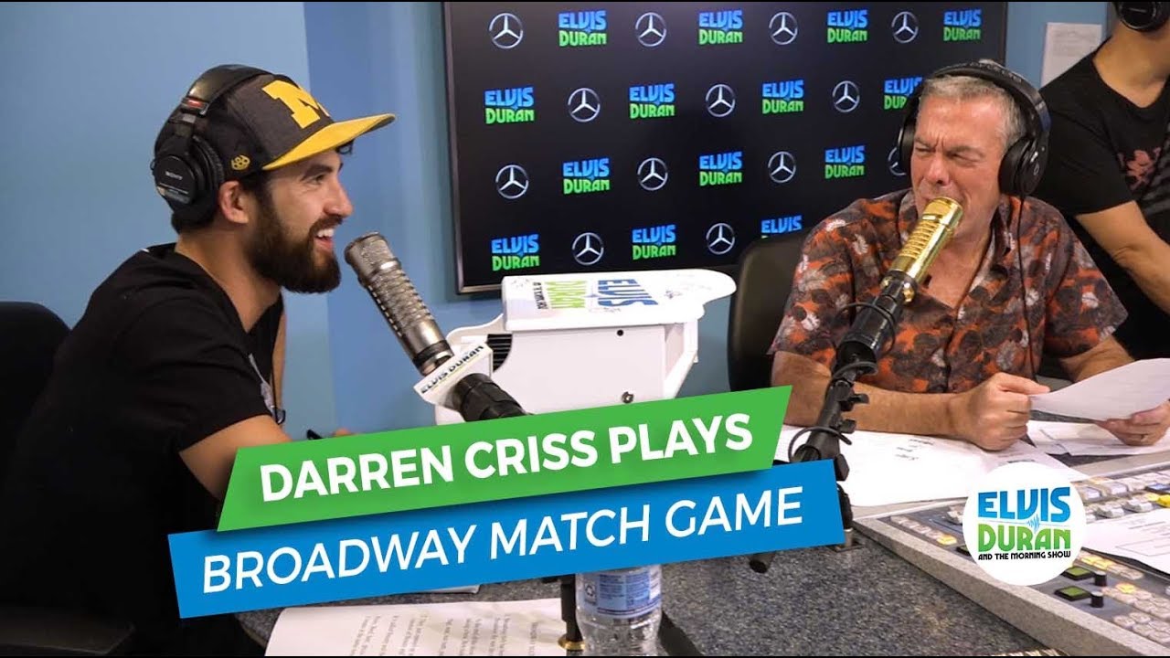 Darren Criss Plays the Broadway Match Game | Elvis Duran Exclusive