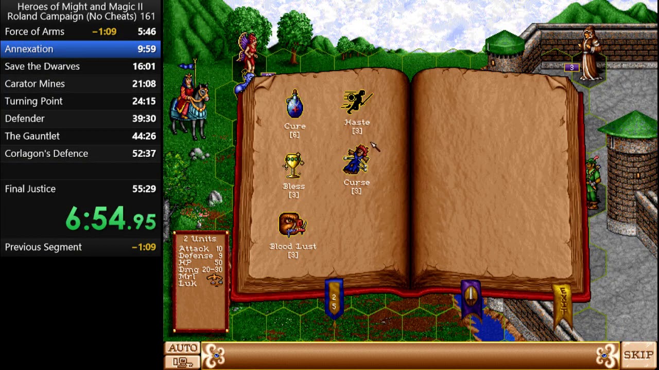 RTA WR Heroes of Might and Magic 2 Roland Campaign 48:19 Speedrun