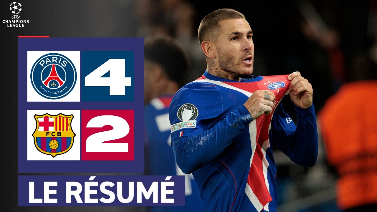 PSG Barcelone | 4-2 | R&eacute;sum&eacute; | Ligue des champions 2026 | r&eacute;sum&eacute; du match d'aujourd'hui