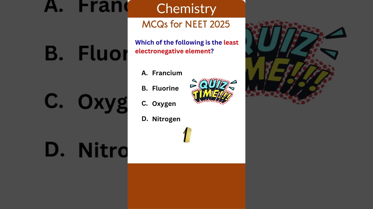 NEET Chemistry MCQs 29| Bite-Sized Challenges! #chemistry  #neet2025  #neetchemistry  #neetmcq