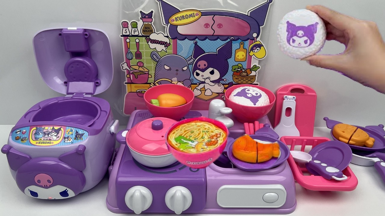[toy asmr] Sanrio Cooking Toy Kuromi Kitchen Toys Playset  Satisfying Unboxing  Dreamy Toys