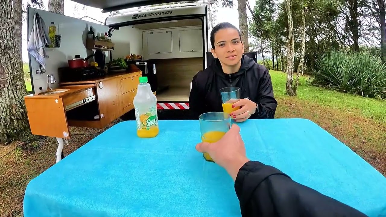 Inauguração do nosso trailer na cachoeira formosa, será que deu certo?