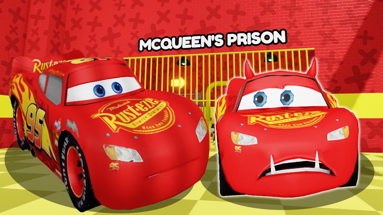 EVIL McQueen ESCAPE Lightning McQueen BARRY'S PRISON RUN in Roblox