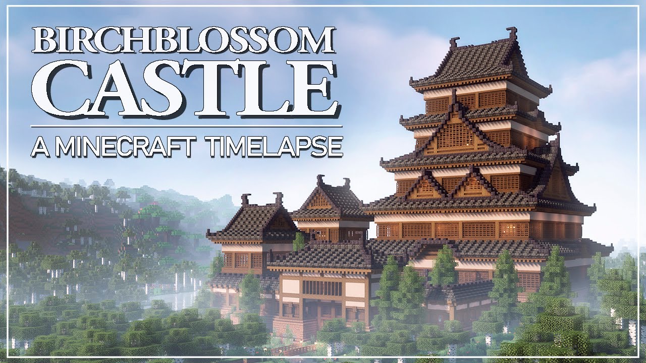 Birchblossom Castle - A Minecraft Timelapse