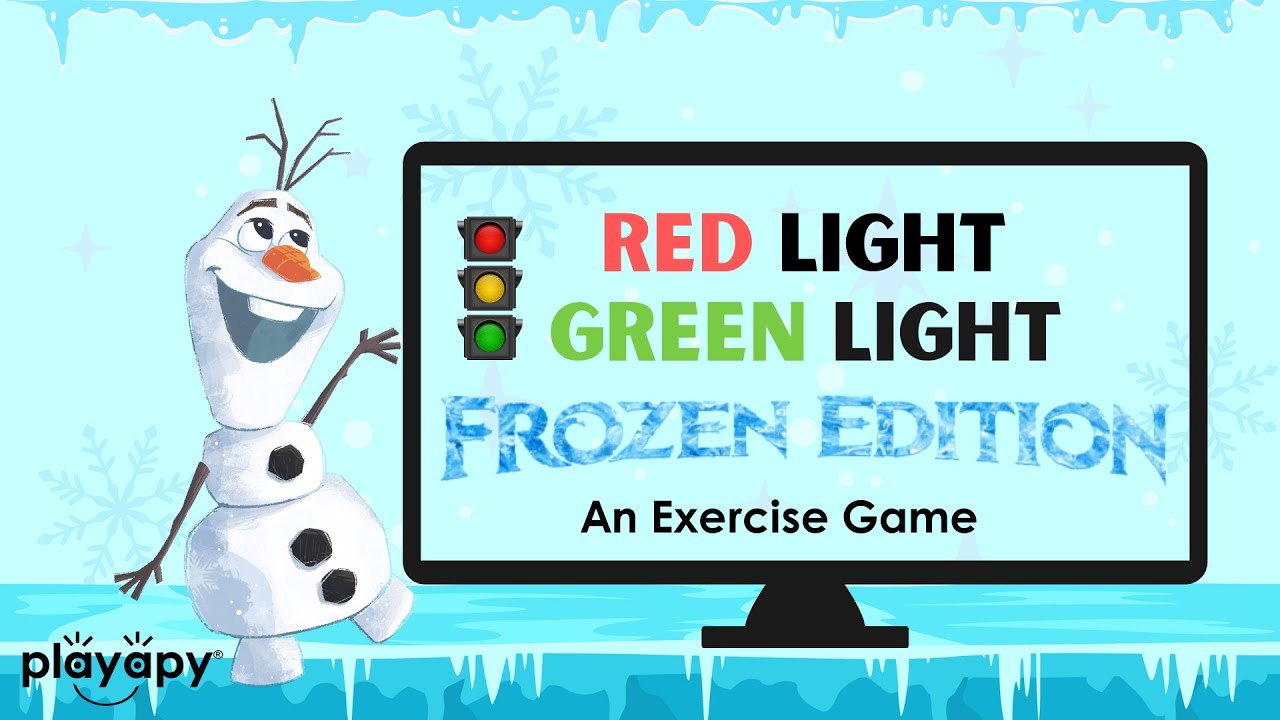 RED LIGHT GREEN LIGHT FROZEN EDITION | Brain Break Exercise Game for Kids featuring Olaf