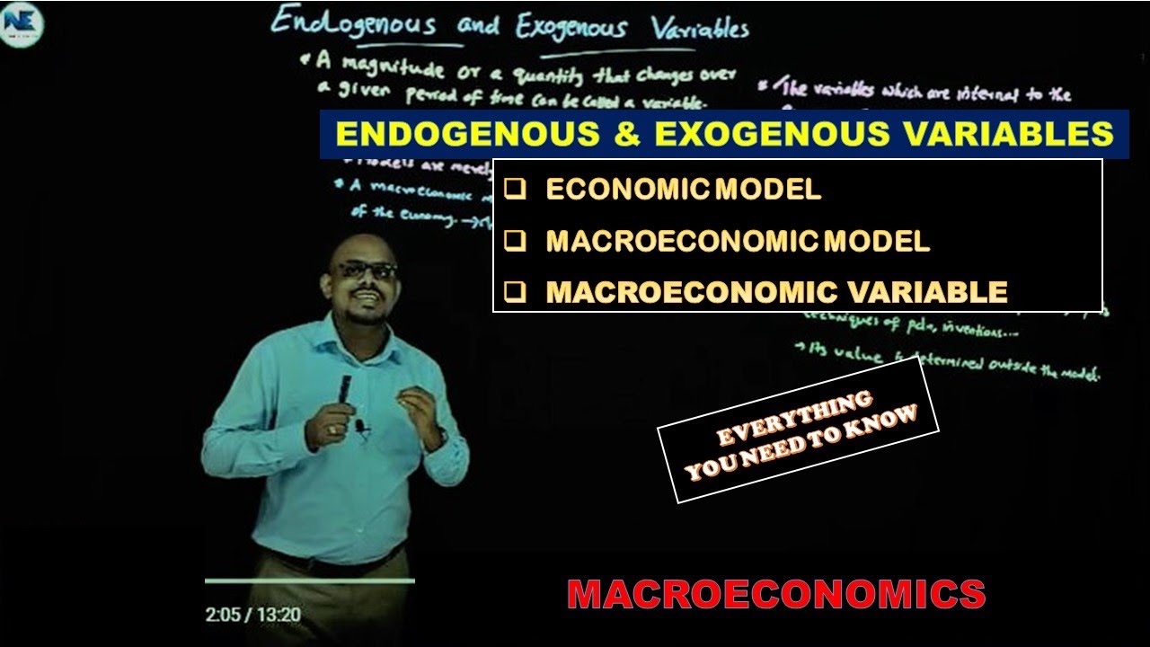 ENDOGENOUS & EXOGENOUS VARIABLES - MACROECONOMIC MODEL - MACROECONOMICS -EVERYTHINK YOU NEED TO KNOW