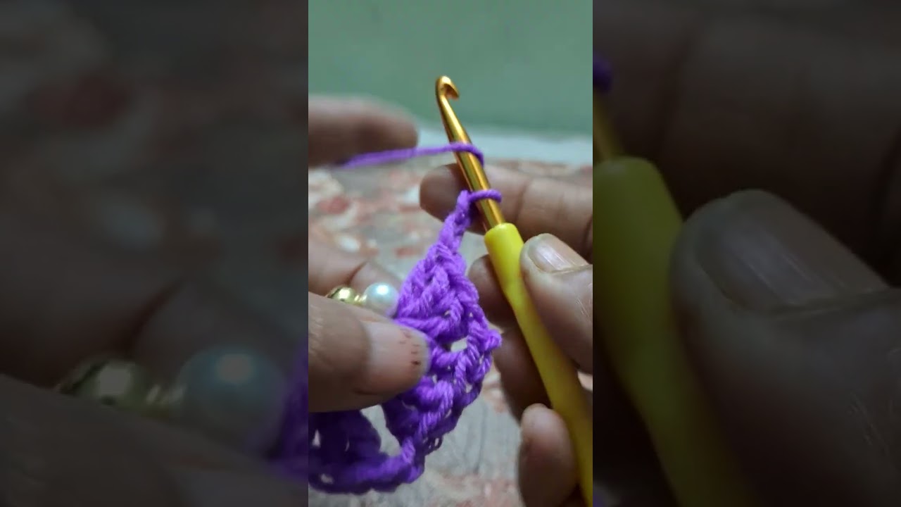 Tutorial of pearl flower in short #crochet 
