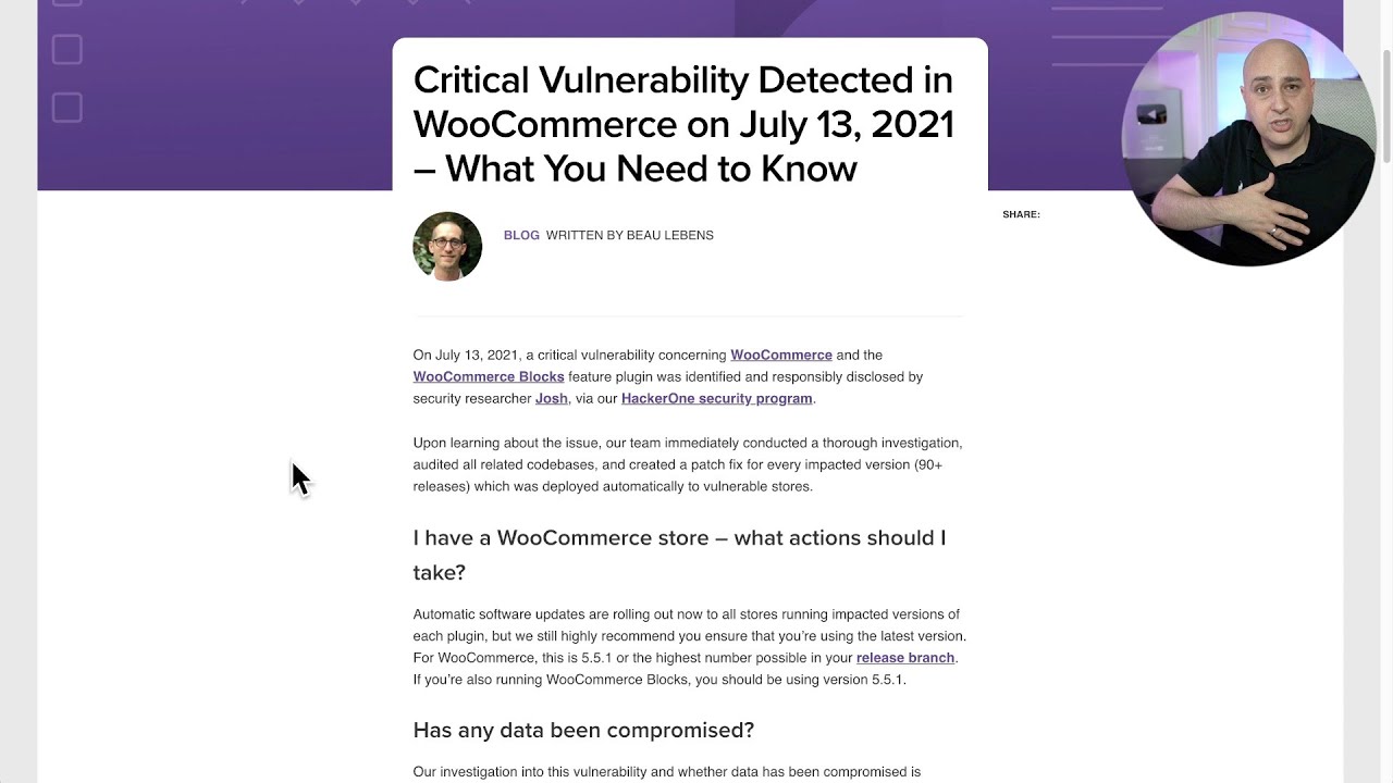 [URGENT] WooCommerce Security Alert