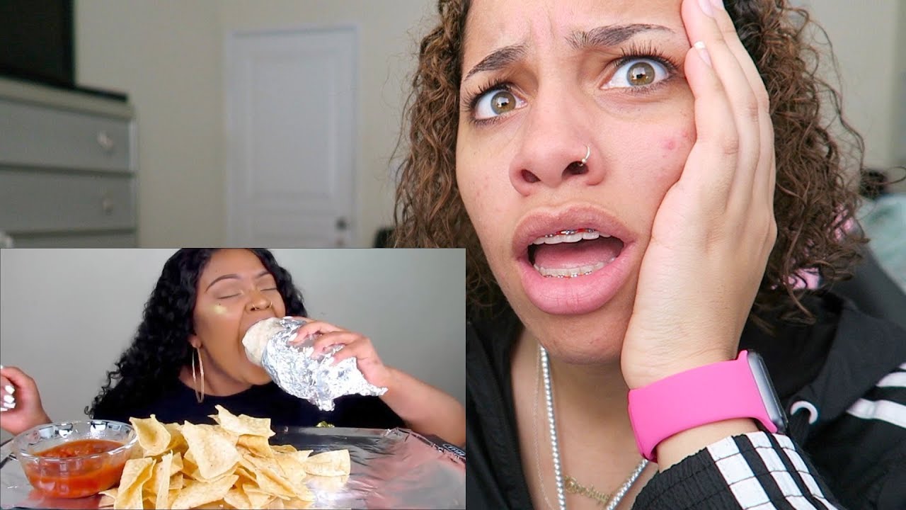mukbangers acting like they haven't eaten in years reaction