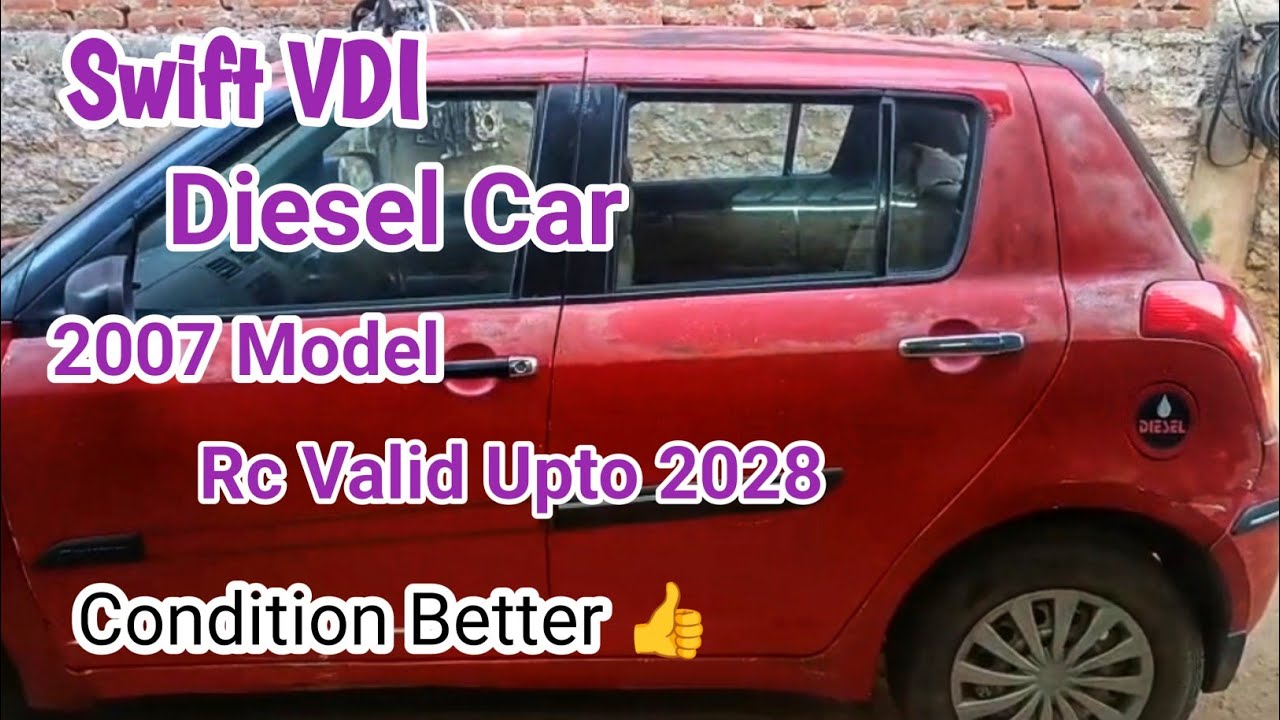 SWIFT VDI DIESEL CAR 2007 MODEL RC VAILD UPTO 2028 EXTERIOR AND INTERIOR REVIEW...