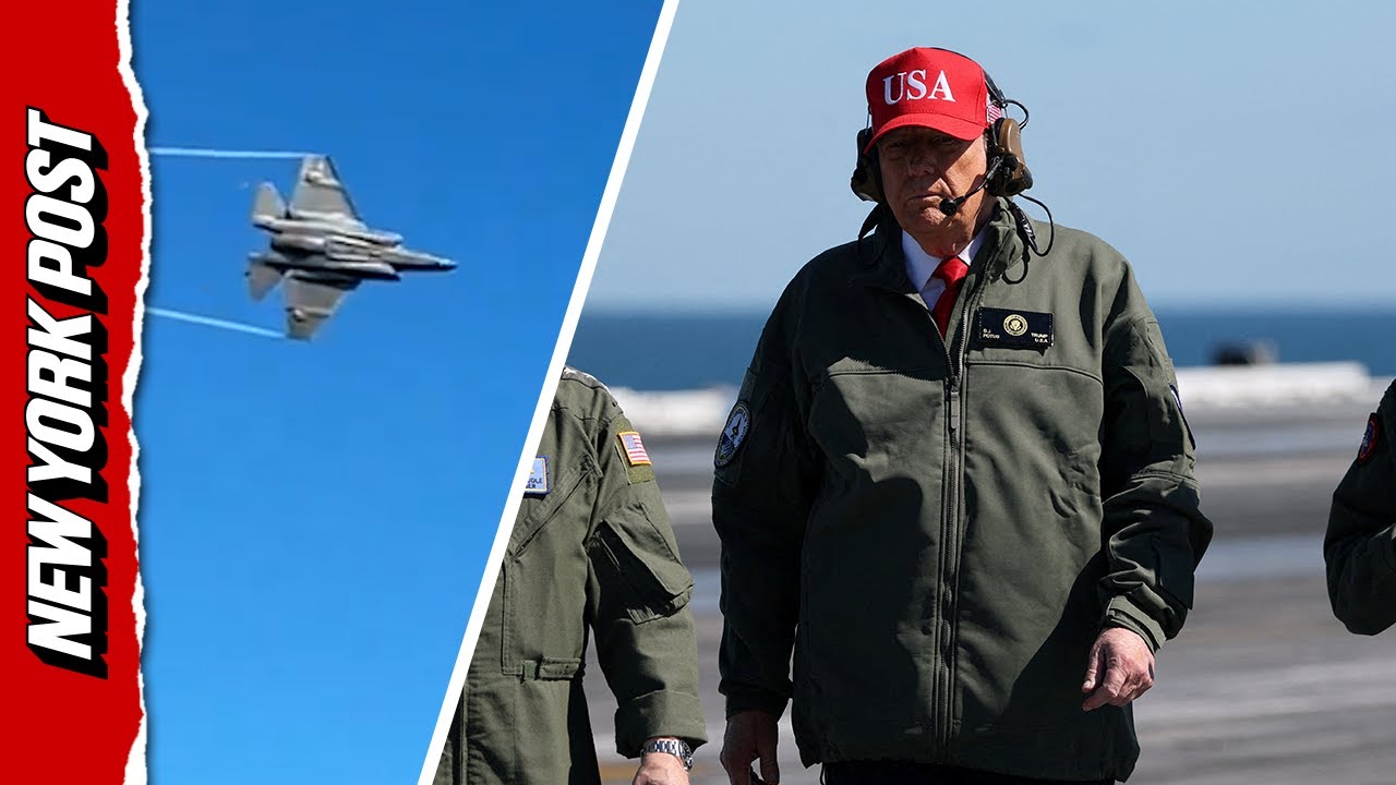 Trump Watches Navy F/A-18 Break the Sound Barrier