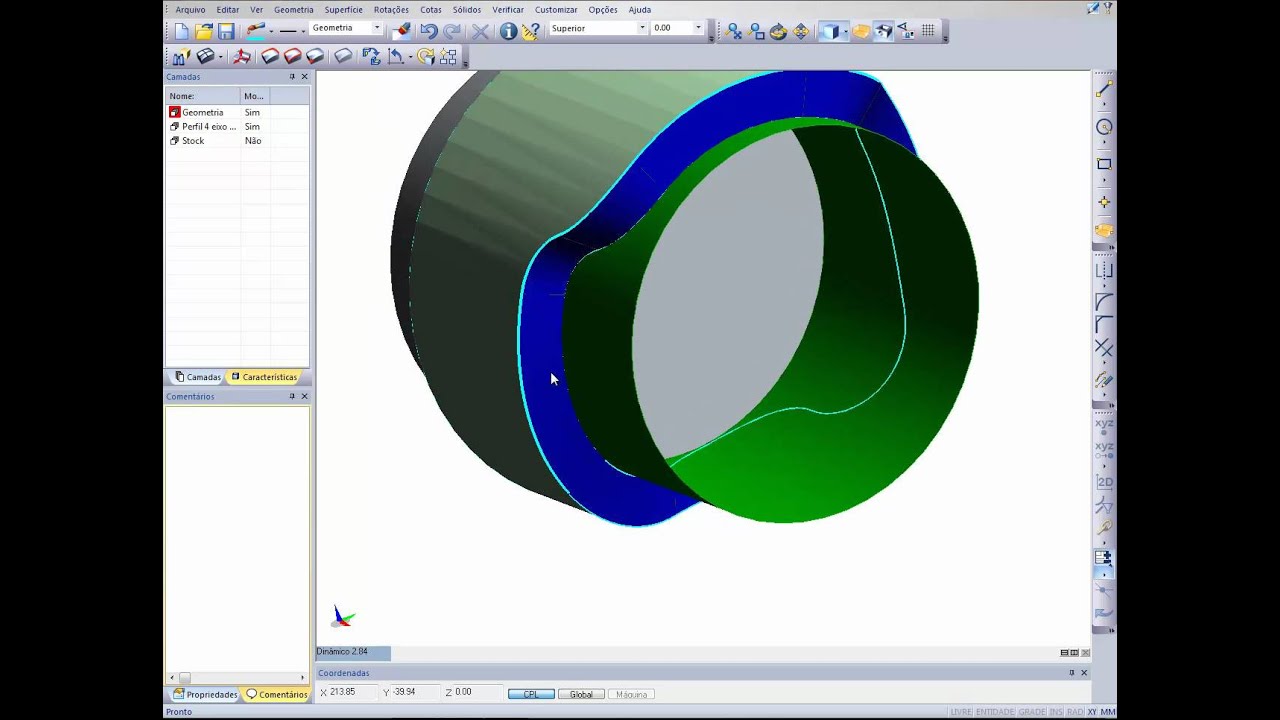 Usinagem 4 eixos simultâneos EDGECAM 2012 r1.mp4