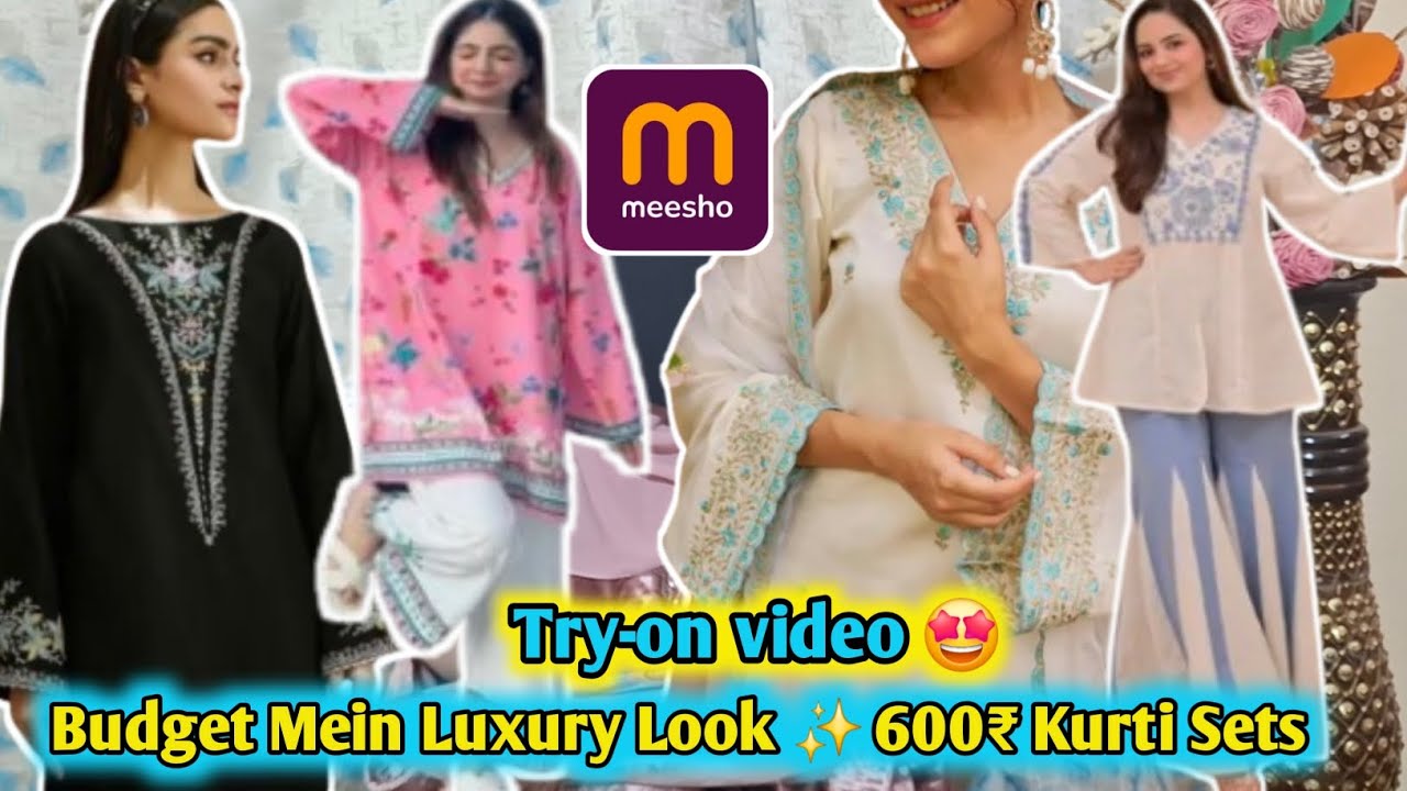 600₹ Mein Pakistani Kurti Sets 😍 | Meesho Try-On Haul | Budget Shopping