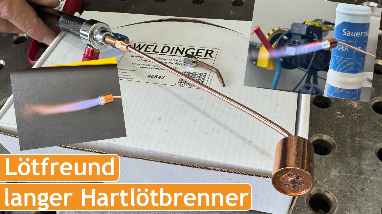 Hartlötbrenner lang für Lötfreund Mini – Präzises Hartlöten leicht gemacht |Brausebrenner Lötfreund