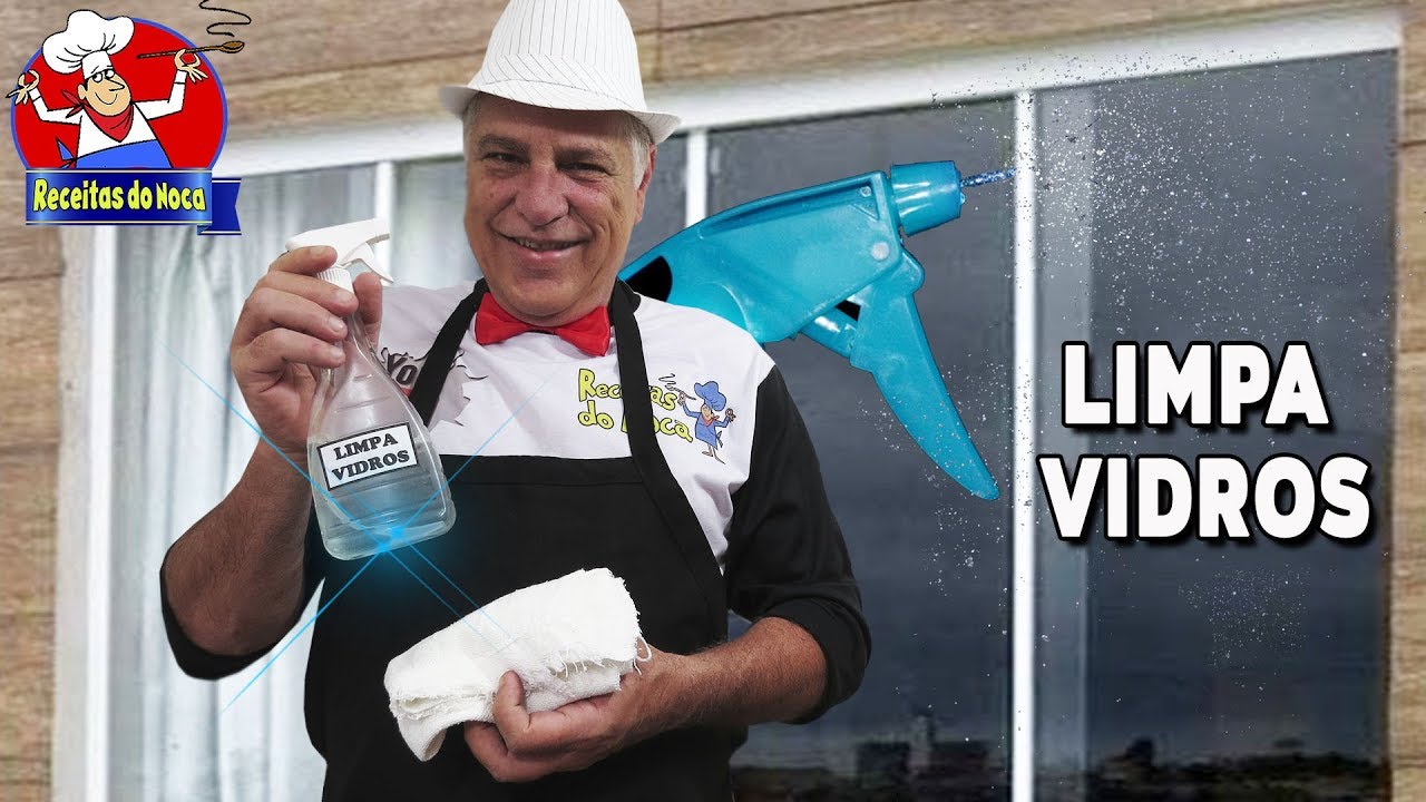 LIMPA VIDROS CASEIRO - BOX, JANELAS E ESPELHOS - DEIXA BRILHANDO E SEM ESPUMAR