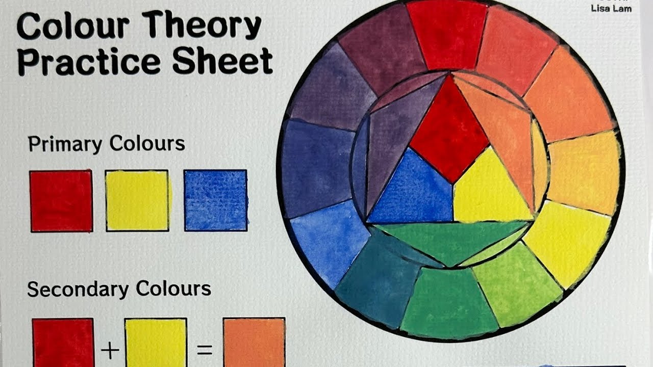 Color Theory Practice Sheet with Watercolor!