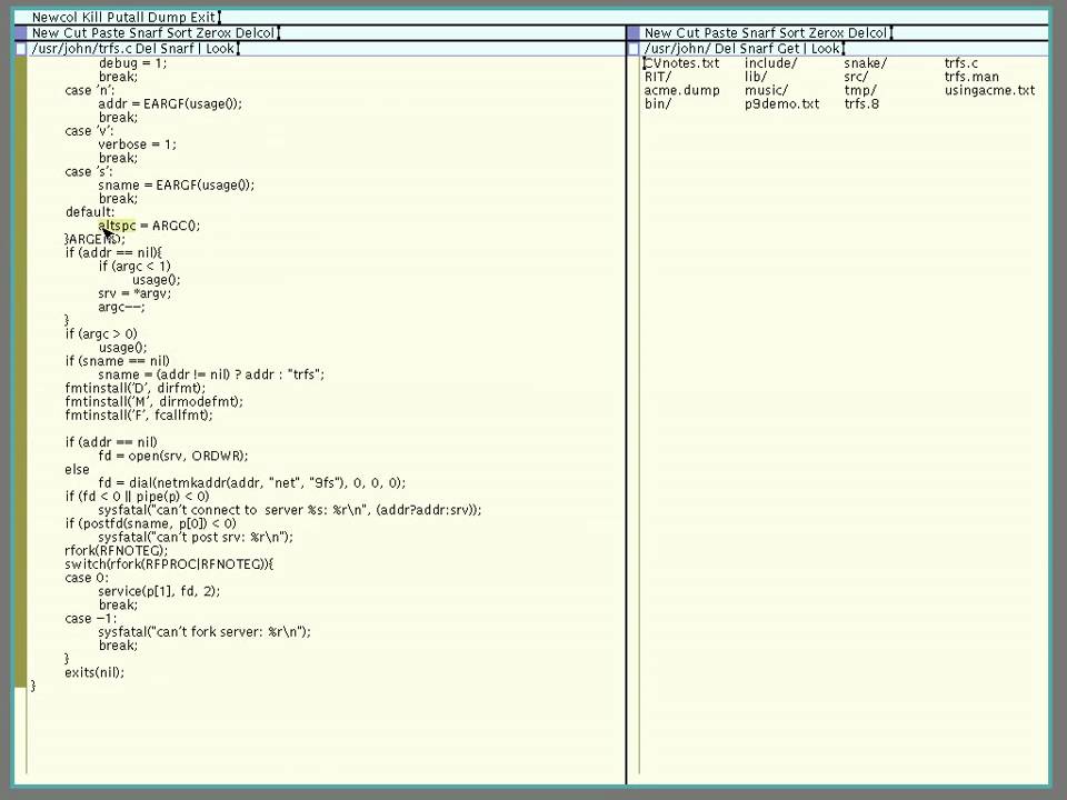 Acme Editor Demo