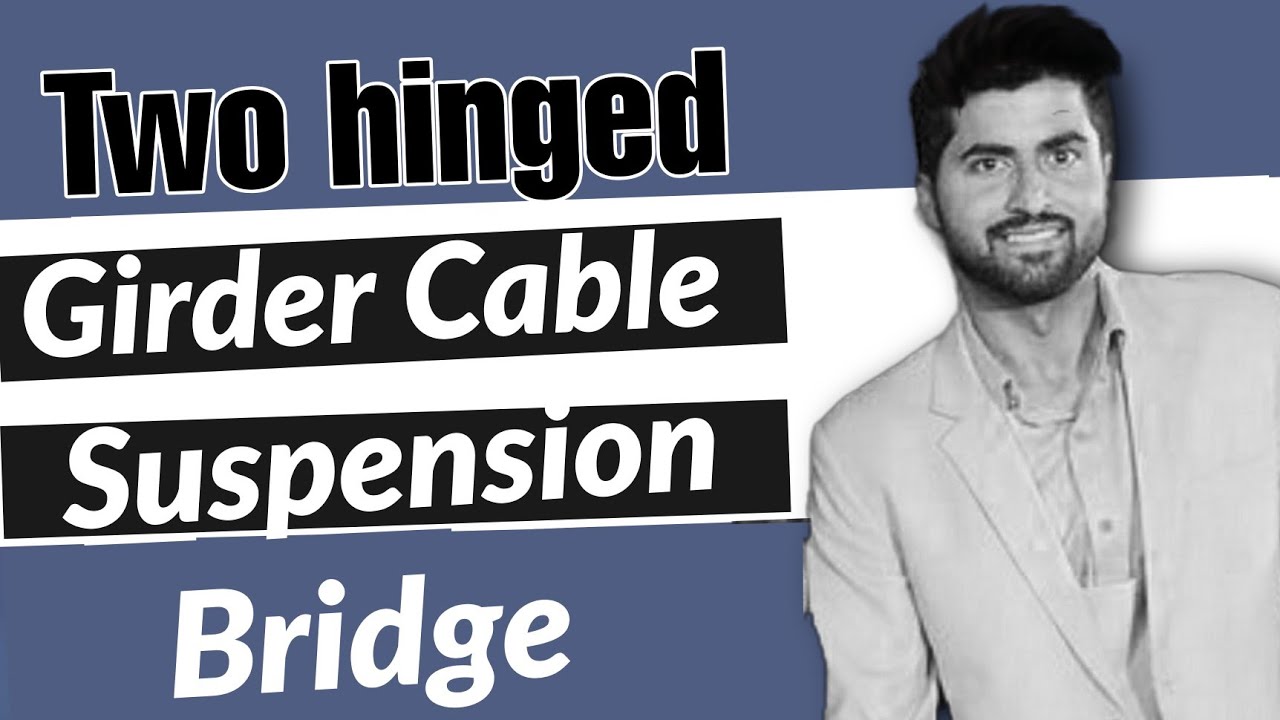 Two Hinged Girder Cable suspension bridge
