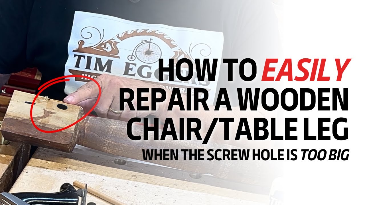 How to Repair a Chair or Table Leg with Three EASY Steps