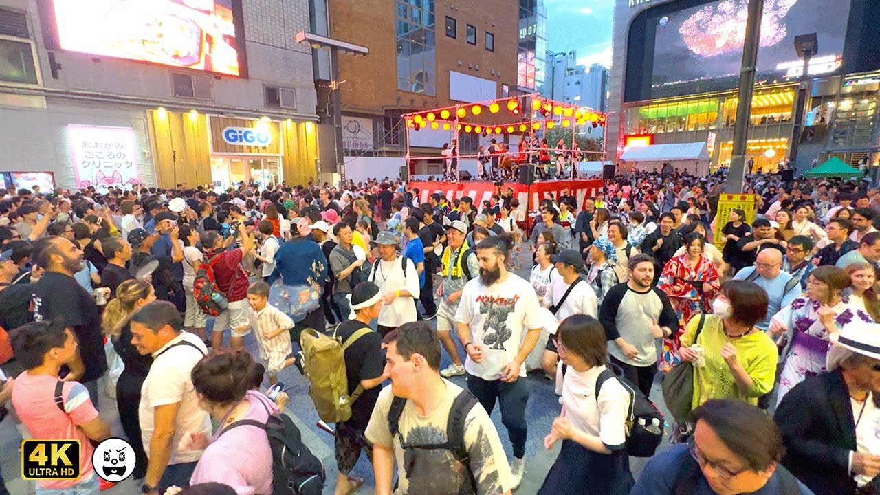 外国人ホイホイすぎる盆踊り！ 歌舞伎町 BON ODORI 1部　初心者にやさしいレクチャー付き　ダンシング・ヒーロー 好きになった人 テイラー・スウィフト 八木節 河内音頭 鹿児島おはら節