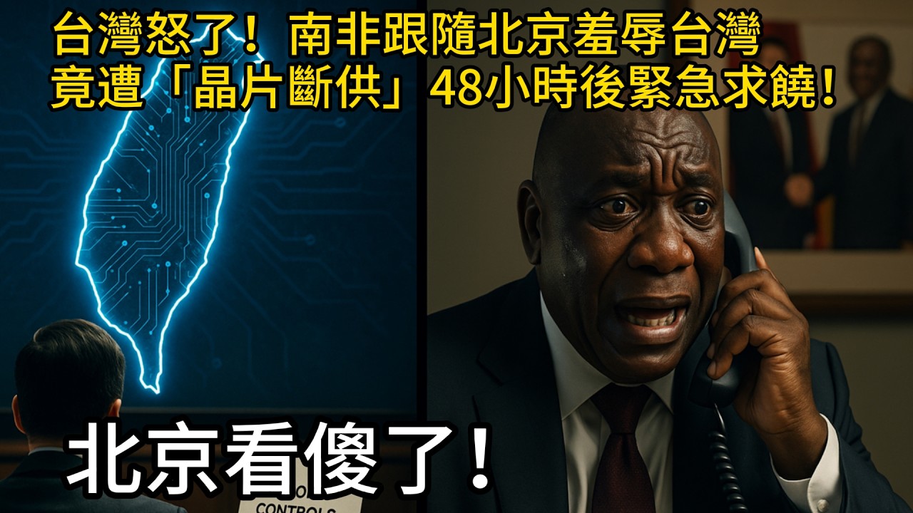 史上首次！南非跟隨北京羞辱台灣，竟遭「晶片斷供」48小時後緊急求饒！北京當場看傻！